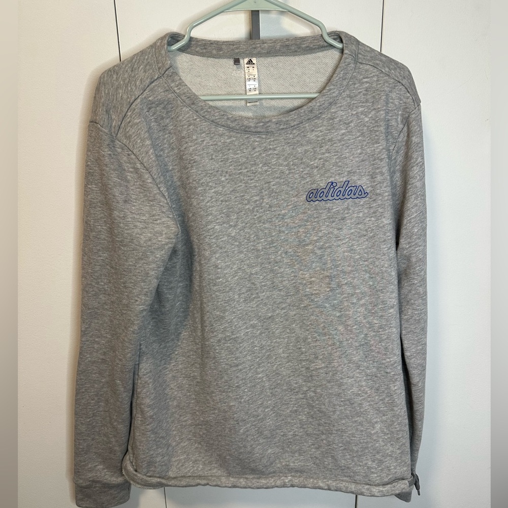 Adidas drawstring sweatshirt women's large